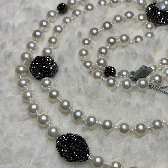 30IN Long Shell Pearl Sparkly Necklace NWT - Picture 6 of 9